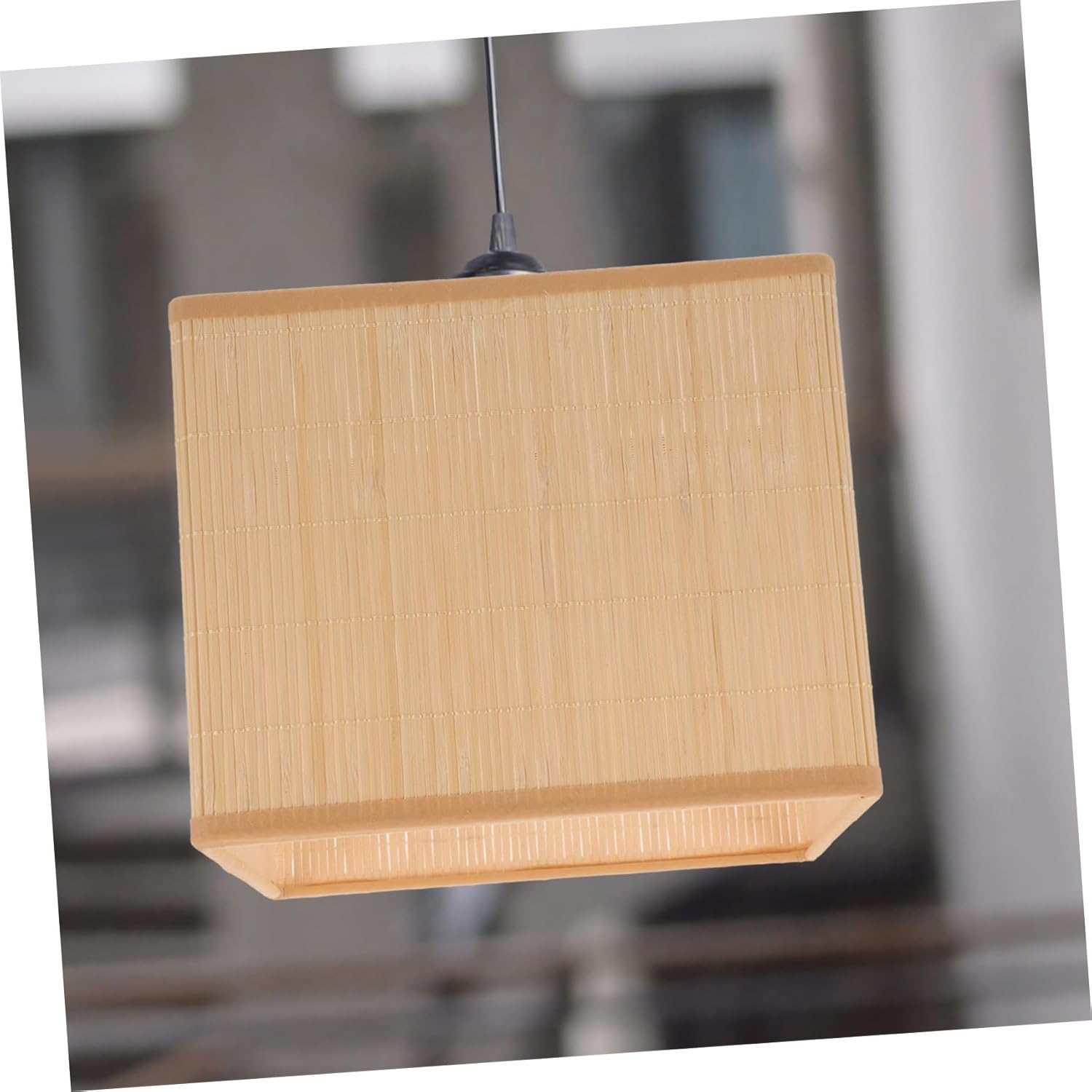 Pendant Lampshade Woven Ceiling Light for Farmhouse Household Light Shade Eye Caring Design for Living Room Bedroom Office and Restaurant Use