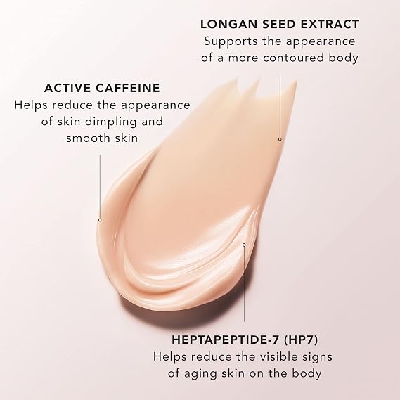 JLO BEAUTY Smooth + Seduce Firming Body Cream, Peptides & Caffeine, 6.7 Oz