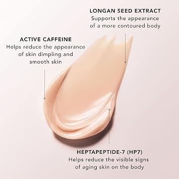 JLO BEAUTY Smooth + Seduce Firming Body Cream, Peptides & Caffeine, 6.7 Oz