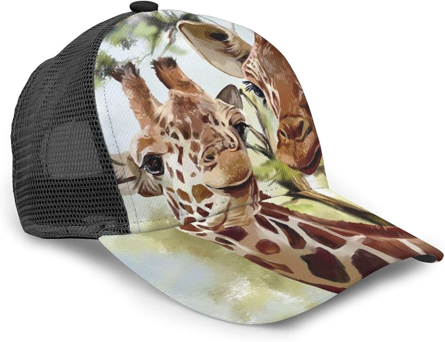 MFILUDTY Unisex Baseball Caps Watercolor Deer Giraffe Printed