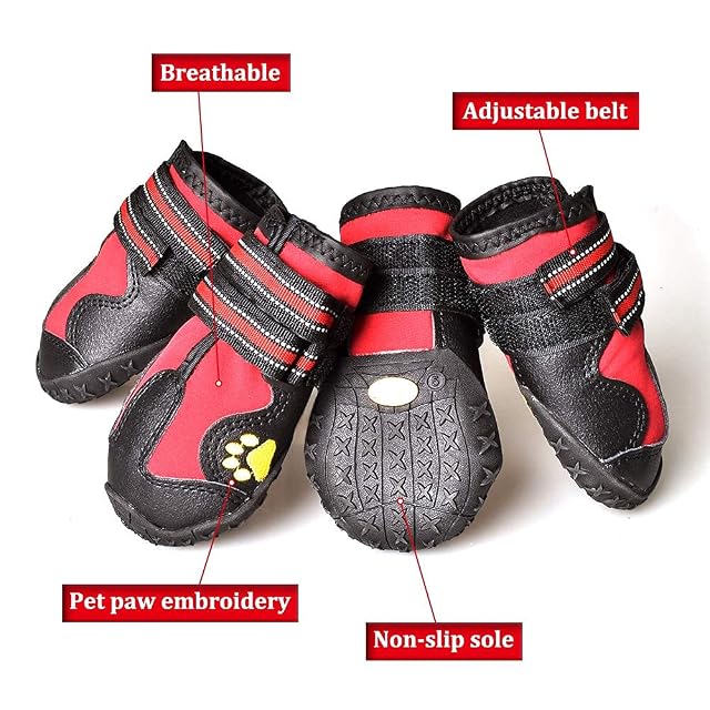 Foto 5 de 6 de CovertSafe& Botas para perros antideslizantes para perros, impermeables, para exteriores