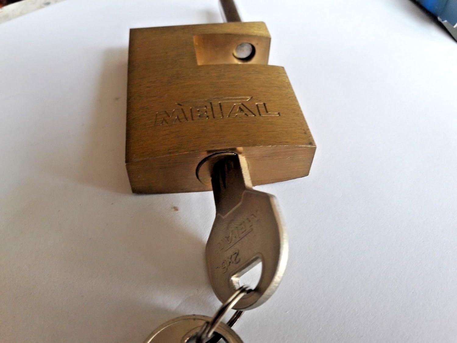 METAL (Bulgaria) Brass Padlock/Roller Shutter Lock/X6J Dimple Key System/With 2 Keys