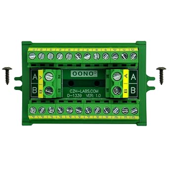 OONO Screw Mount 30A/300V 2x12 Position Terminal Block Distribution Module.