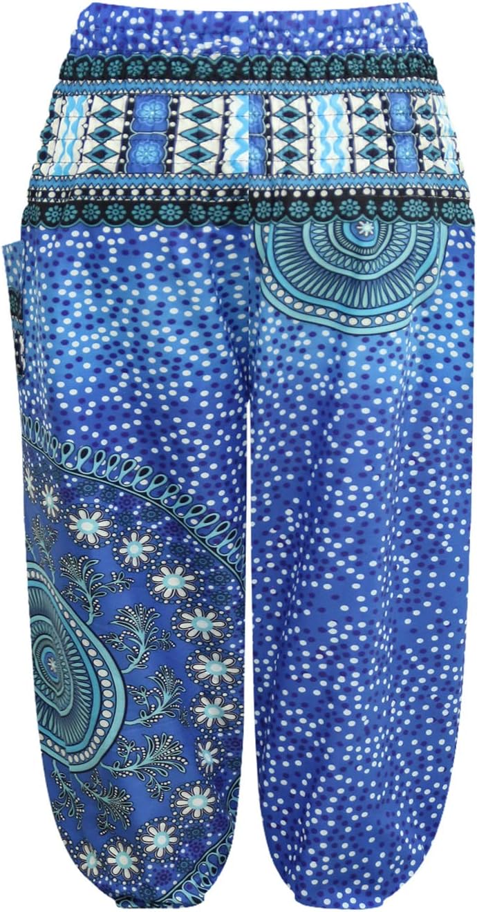 Unisex Little Kids Yoga Trousers Bohemian Beach Pants Baggy Harem Activewear for Boys and Girls Age 3-10
