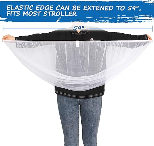 Miniatura 2 de Mosquitera para cochecito (paquete de 2), mosquitera para bebé para asiento de automóvil, moisés, cunas, corral, Pack N Plays y mini cuna portátil,