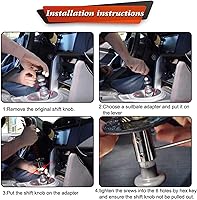 Vista 6 de RYANSTAR - Pomo universal para palanca de cambios con espada, Katana Samural, palanca de cambios compatible con automóviles manuales, la mayoría