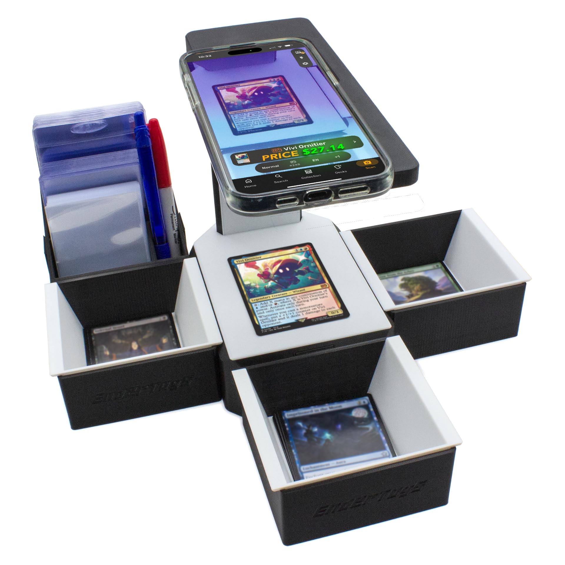 Amazon.com: Scan Station Pro Set - TCG Scanner Stand for Sleeved and  Unsleeved MTG Trading Cards - Catalog, Sort and Organize Your Bulk by Price  or Rarity
