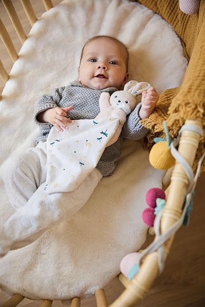 KALOO Carre Douceur DOUDOU Lapin Blanc DELICAT 17CM - 2