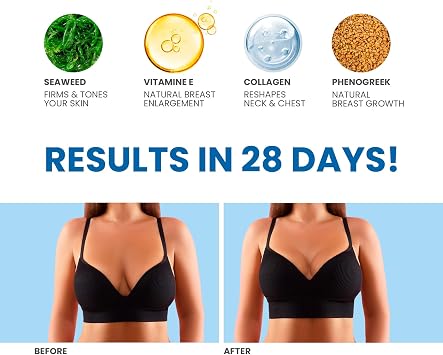 Breast Enhancement Cream Firming Cream with Collagen & Fenugreek Bust Neck & Neckline 500 ml · 17.79 fl oz Reshape Breast Cream for Bigger Breast Pregnancy Moisturiser Breast Size Up