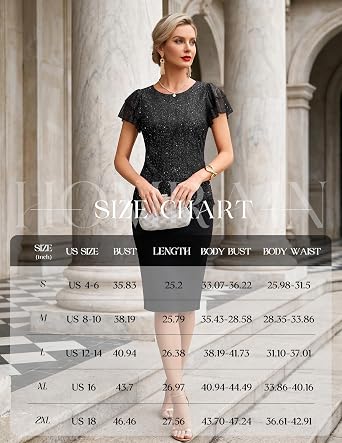 Homain Womens Summer Sequin Tops Sparkly Cocktail Wedding Guest Party Shirt Pull On Crew Neck Ruffle Sleeve Blouses