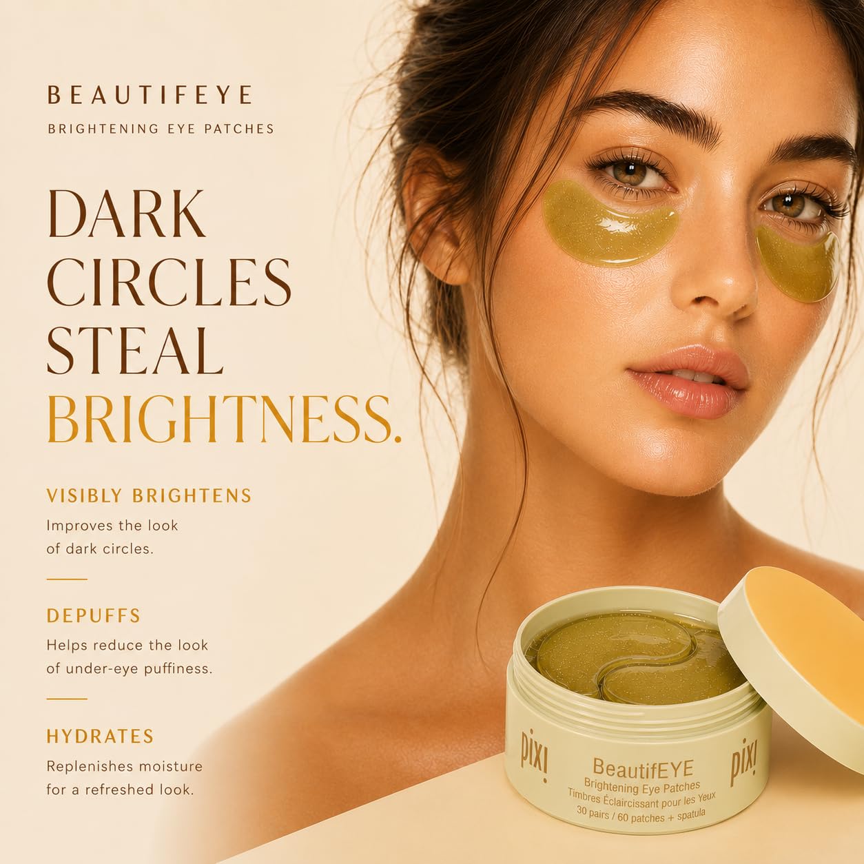 Pixi BeautifEYE Hydrogel Under-Eye Patches with Vitamin C & Niacinamide
