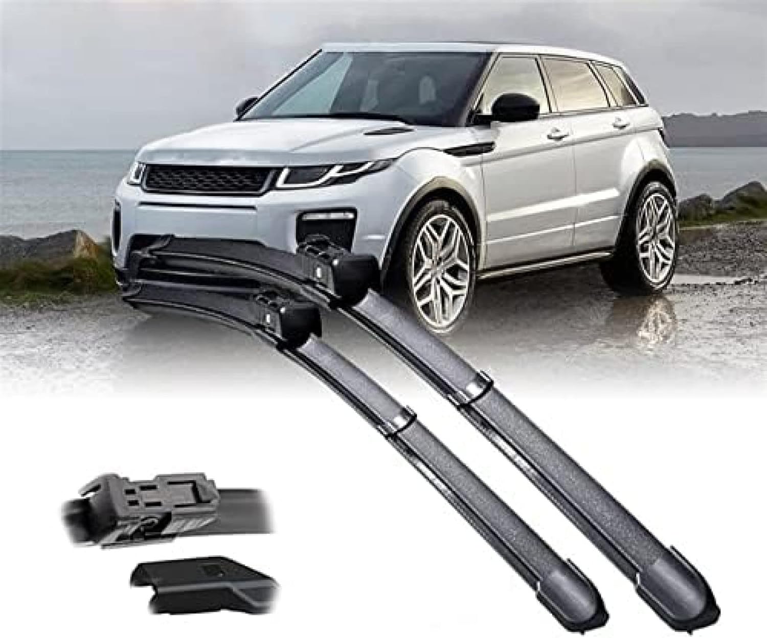 Tergicristalli anteriori e posteriori di qualità OEM per Ford Mondeo MK4 2007 2008 2009 2010 2011 2012 2013 2014 parabrezza accessori per auto su misura perfetta per parabrezza. (Colore: Front R