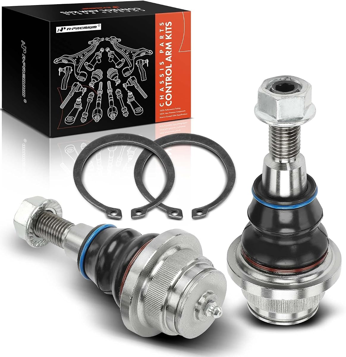 A-Premium 2-Pack Front Lower Ball Joint, Compatible with Chevy, GMC | for Chevy Silverado 1500 2014-2018, Tahoe/Suburban 2015-2020 & GMC Sierra 1500 2014-2018, Yukon & Cadillac Escalade ESV