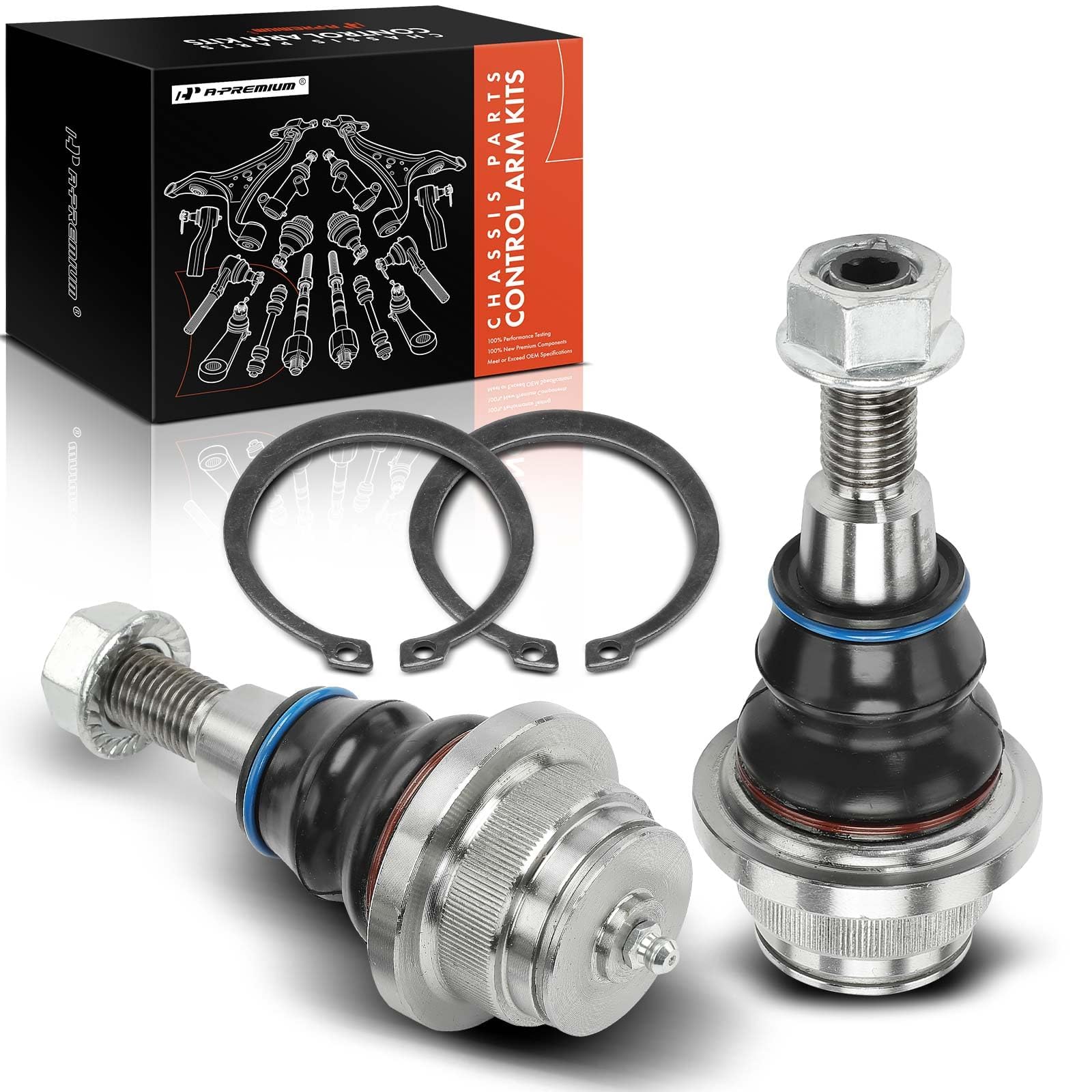 A-Premium 2 x Front Lower Ball Joint, Fit For Chevy GMC Cadillac - Silverado 1500/Sierra 1500 2014-2018, Tahoe/Yukon XL/Suburban/Escalade ESV 2015-2020, Silverado 1500 LD/Sierra 1500 Limited 2019