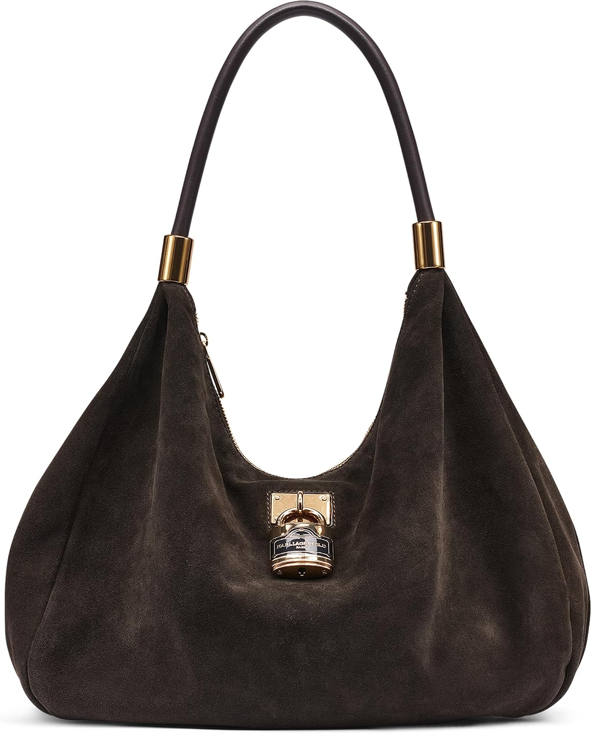 KARL LAGERFELD Paris Maelynn Suede Hobo Bag