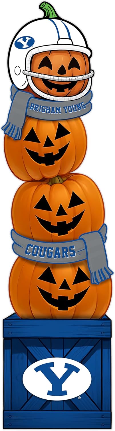 Fan Creations NCAA 46-Inch Pumpkin Stacked Leaner with Helmet