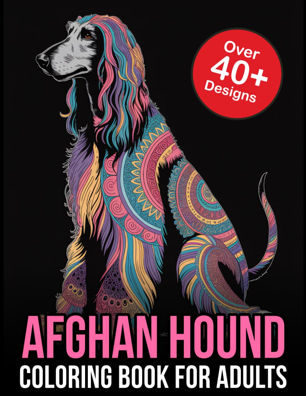 Afghan Hound Coloring Book For Adults