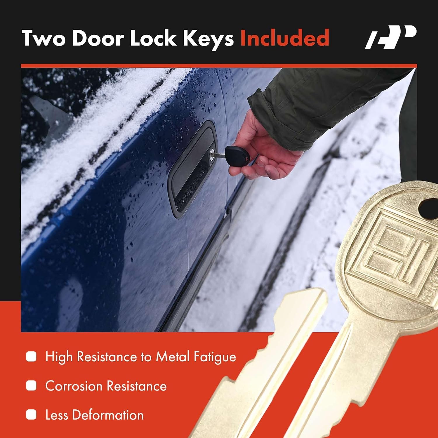 A-Premium Doors and Hatch Lock Cylinder Set with 4 Keys Compatible with Chevrolet Camaro & Pontiac Firebird, 1993-2002