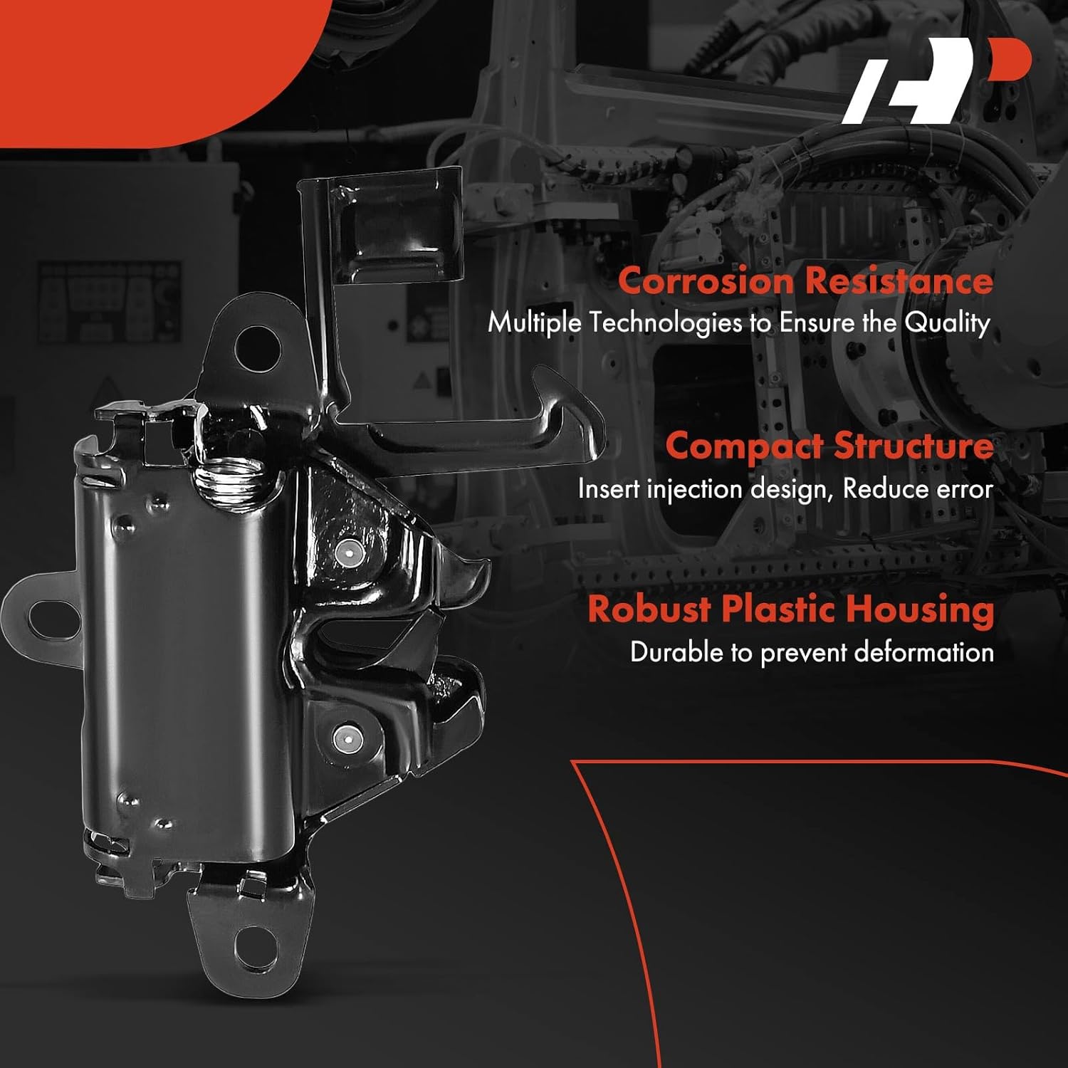 A-Premium Hood Latch Lock Compatible with Toyota FJ Cruiser 2007-2014, Front Hood Lock Engine Bonnet Latch Assembly