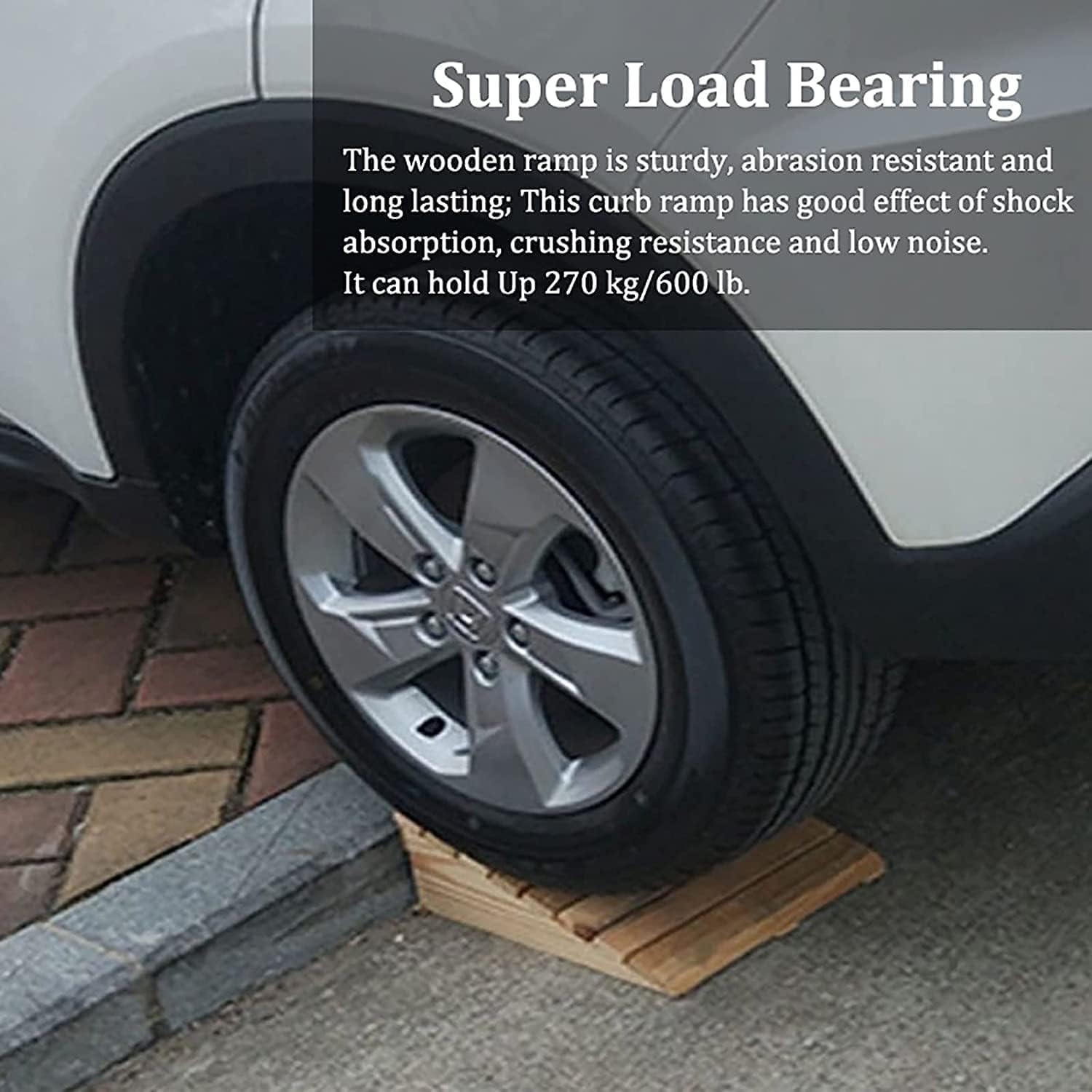 Dog Ramps for Cars,Ramps Door Threshold Wood with Handle, Portable Small Curb Doorway Step for Move Wheelchair/Bike/Scooter