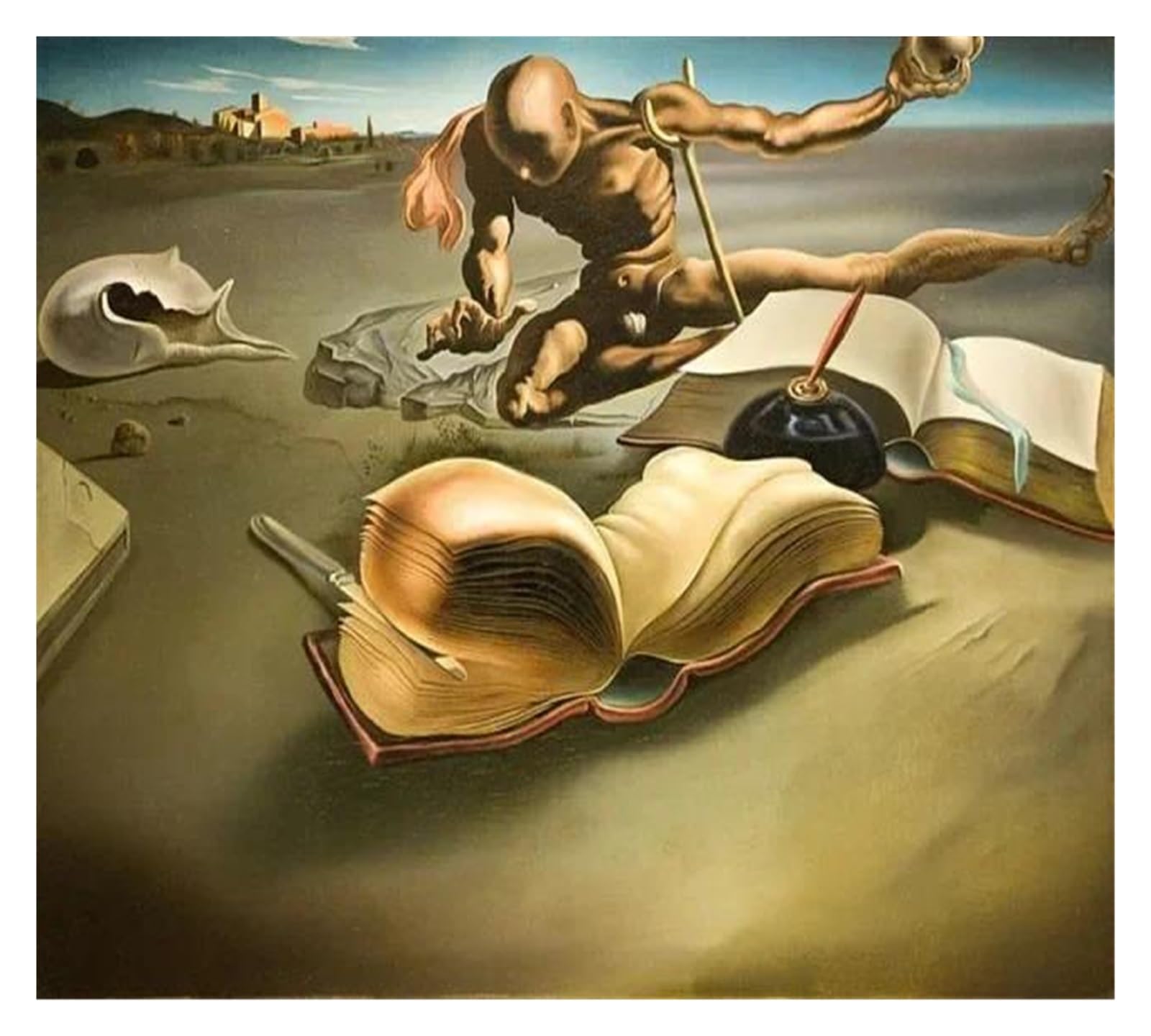 Lienzo decorativo de Salvador Dalí 40x60cm, póster surrealista para sala de estar