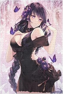 原神-蝶と踊る影ジグソーパズル1000 PCS 人気 アニメ ゲーム 木製パズル 壁飾り 大人向け 美しい包装箱 誕生日 プレゼント