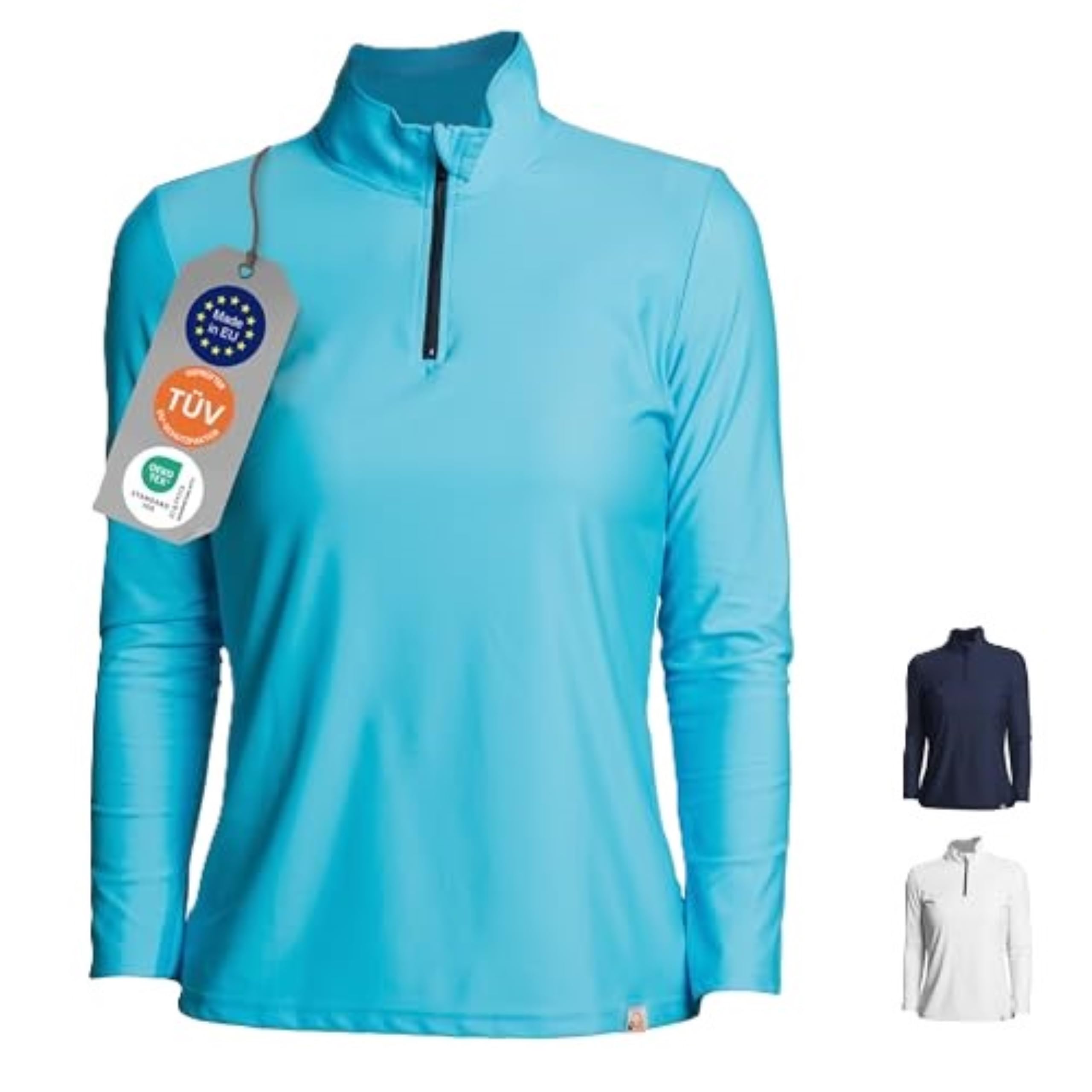 UV Aqua Zip Up Shirt Damen UV Shirt