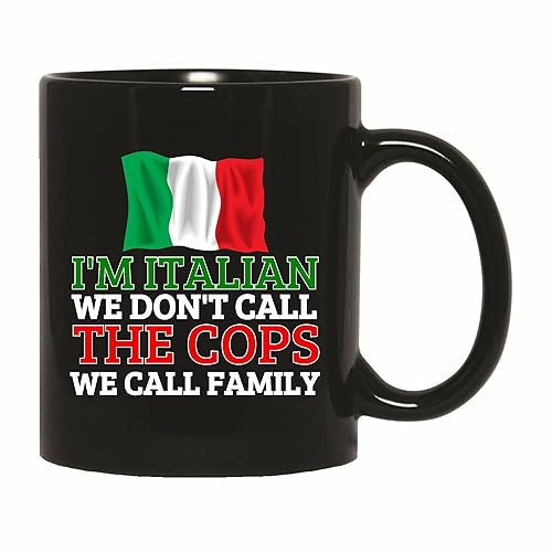 Miniatura 1 de Italians Gift We Do Not Call Cops Mug Funny Italy Coffee Mugs Gifts for Italian 11oz 15oz Black Coffee Mug
