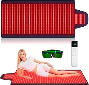 Full Body Red Light Therapy Mat with 1370 LEDs, 72.8 x 33 Inch