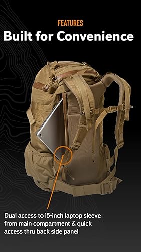Miniatura 3 de Mystery Ranch Mochila de 2 días - Mochila táctica Molle Senderismo, 27L, Coyote