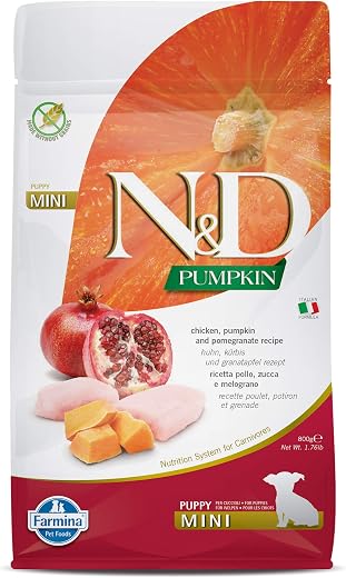 Farmina N&D Pumpkin Puppy Mini Dog Food | Chicken, Pumpkin & Pomegranate |Rich in Anti-oxidants| Complete Food for Puppies...