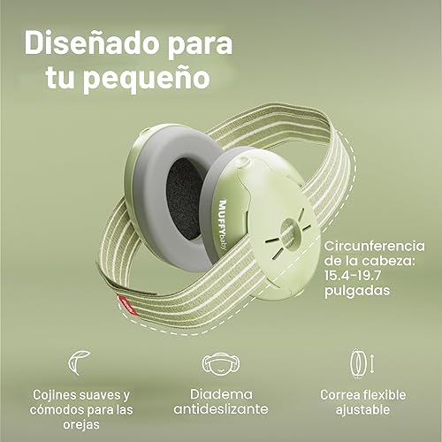 Miniatura 2 de Alpine Muffy Baby - Protección de oídos para bebés y niños pequeños de hasta 36 meses - Certificado CE y ANSI - Orejeras con reducción de ruido