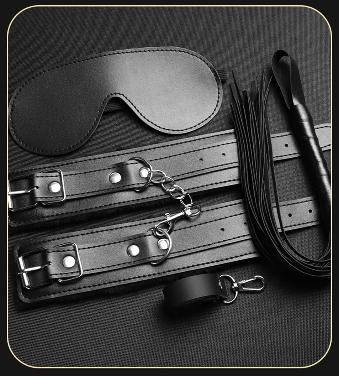 New Update Multifunctional Elegant Black Leather 11 Daily Needs, Bracelets and Ankles, Fitness Yoga Equipment for Party Sports -K4