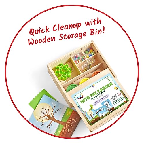 Miniatura 4 de Hand2Mind Into the Garden - Kit de actividades sensoriales - Piezas sueltas materiales de juego para niños - Cubo sensorial Montessori con tapa -