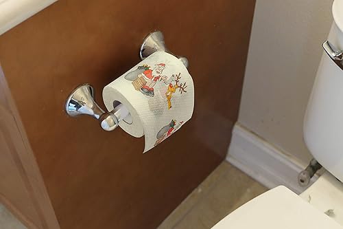 Miniatura 2 de SummitLink 6 rollos de 3 estilos de Feliz Navidad, Papá Noel, papel higiénico, servilleta, broma, fiesta de cumpleaños, idea de regalo novedoso