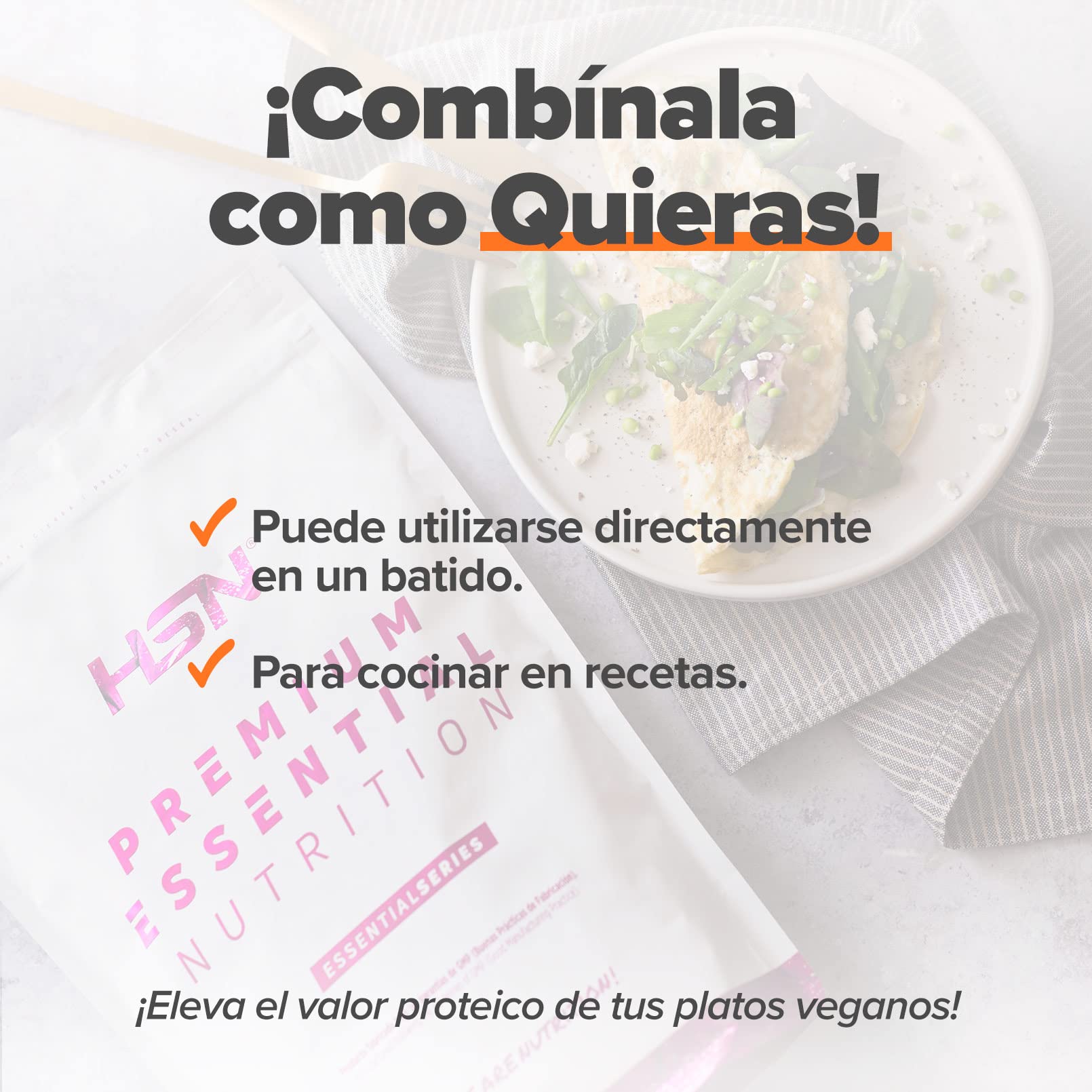 HSN Proteína de Semilla de Calabaza | Neutro 2kg | 100% Proteína Vegana Sin Azúcar Sin Aditivos ni Edulcorante | Todos los Aminoácidos Esenciales | No Incluye Dosificador | No-GMO, Sin Gluten