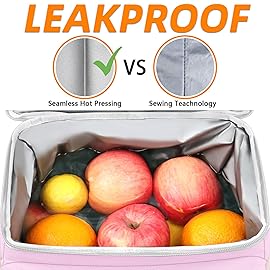 MATEIN Cooler Backpack for Women, 26 Cans Lunch Backpack with Cooler Compartment, Leak-Proof Double Layer Lightweight Soft Coolers Bag Portable Lunchbox Back Pack for Beach Travel Picnic, Pink