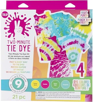 Tulip One-Step Tie-Dye Kit Tulip one-Step Two Minute tie dye kit, 4 Vibrant Colors, Tropical Fruit Punch