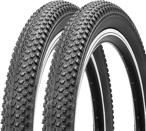 Miniatura 12 de MOHEGIA Mountain Bike Tires - 20/24/26/27.5 Inch Folding MTB Bicycle Tires Replacement,Steel Bead All-Terrain and High-Performance Durable for