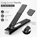 Nail Clipper Set, Sharp Stainless Steel Nails and Toenail Knife, Black, Large and small 2 Piece Set. gallery image