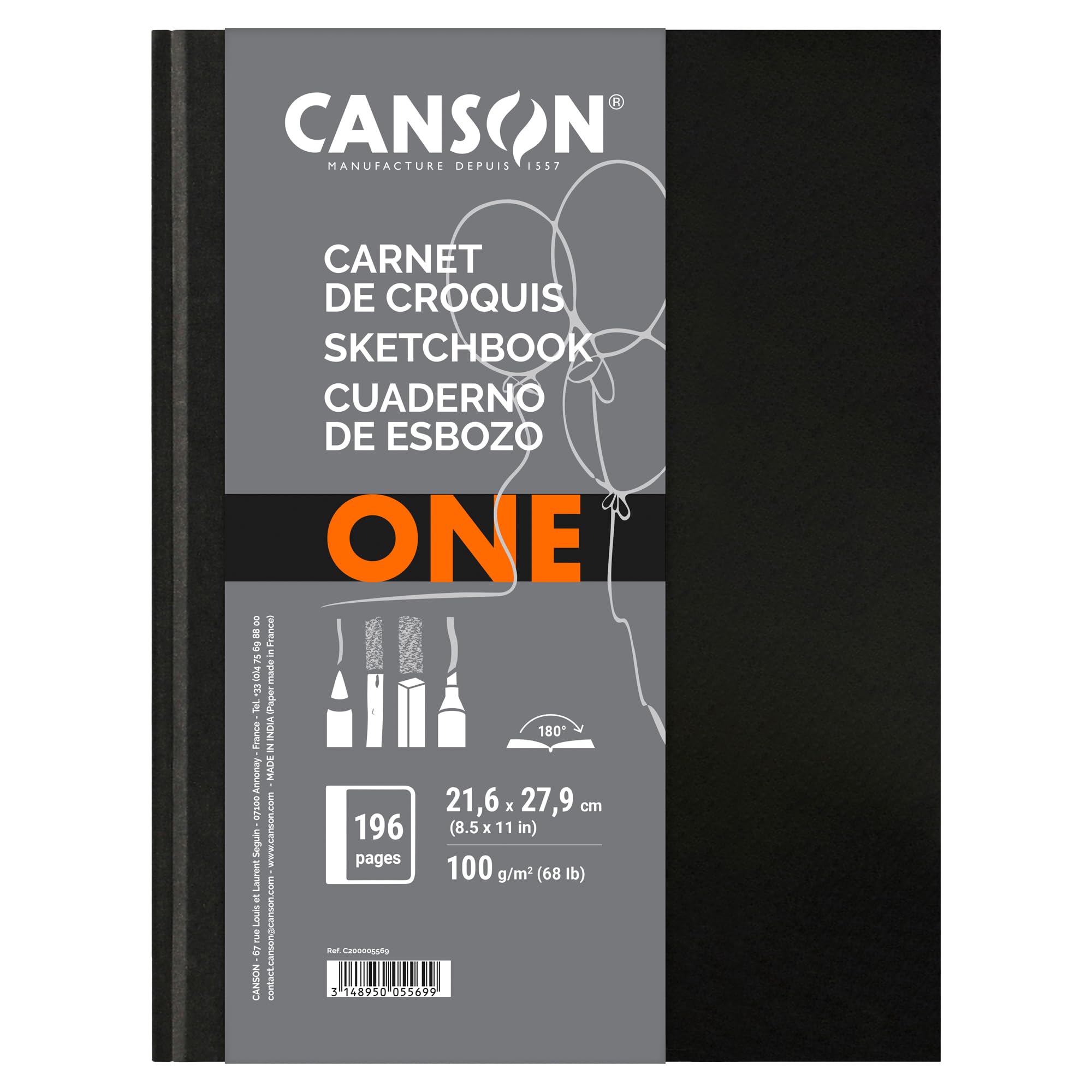 Szkicownik A4 Canson Artbook One gladki 100 kartek