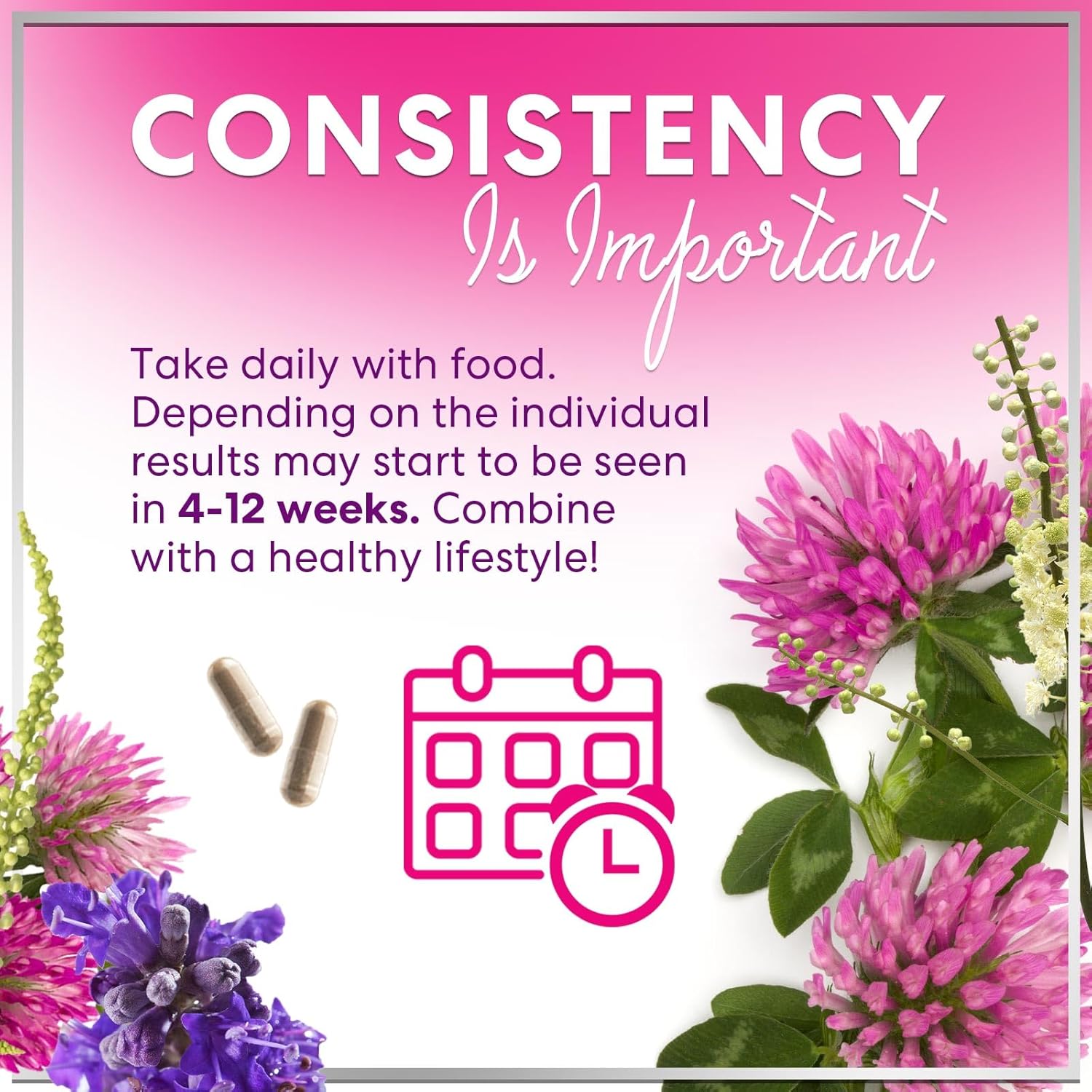 Menopause Supplements for Women - Complete Menopause Relief with Dong Quai & Black Cohosh - For Natural, Mild Hot Flash & Night Sweats - Hormone, Energy & Balance Support, Bottled in USA - 60 Capsules - Image 7