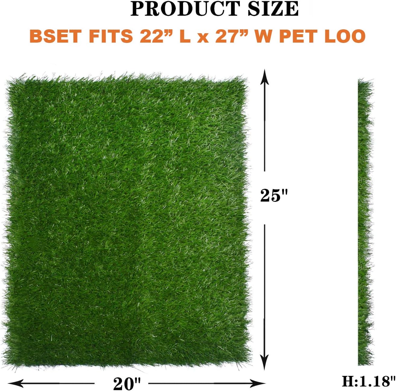 Buy Artificial Dog Grass Pee Pad 20”x 25”, Indoor Potty Training