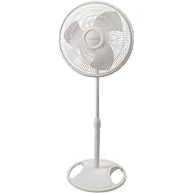 Lasko Oscillating Pedestal Fan - Cooling Standing Fan for Bedroom, Living Room, and Home Office - Adjustable Height - 3 Quiet Speeds - 2520 - 16" Blade Diameter - White