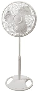 Ventilador de Pedestal Oscilante Lasko - Ajustable hasta 47" - 2520 - Blanco