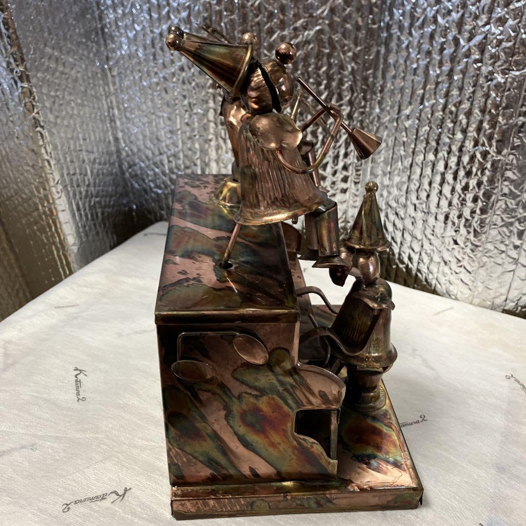 Amazon.co.jp: レトロなアート奏者が動く精巧なブリキ製アンティーク