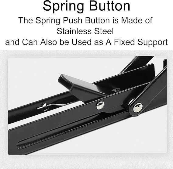 Folding Shelf Brackets, RV Table Base Mount, RV Wall Mounted Table Leg, 2Pcs Collapsible Triangle Shelf Bracket, Space Saving(17x40cm/6.7x15.7in)