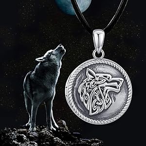 Buy CHENGHONG Wolf Locket Necklace 925 Sterling Silver Locket