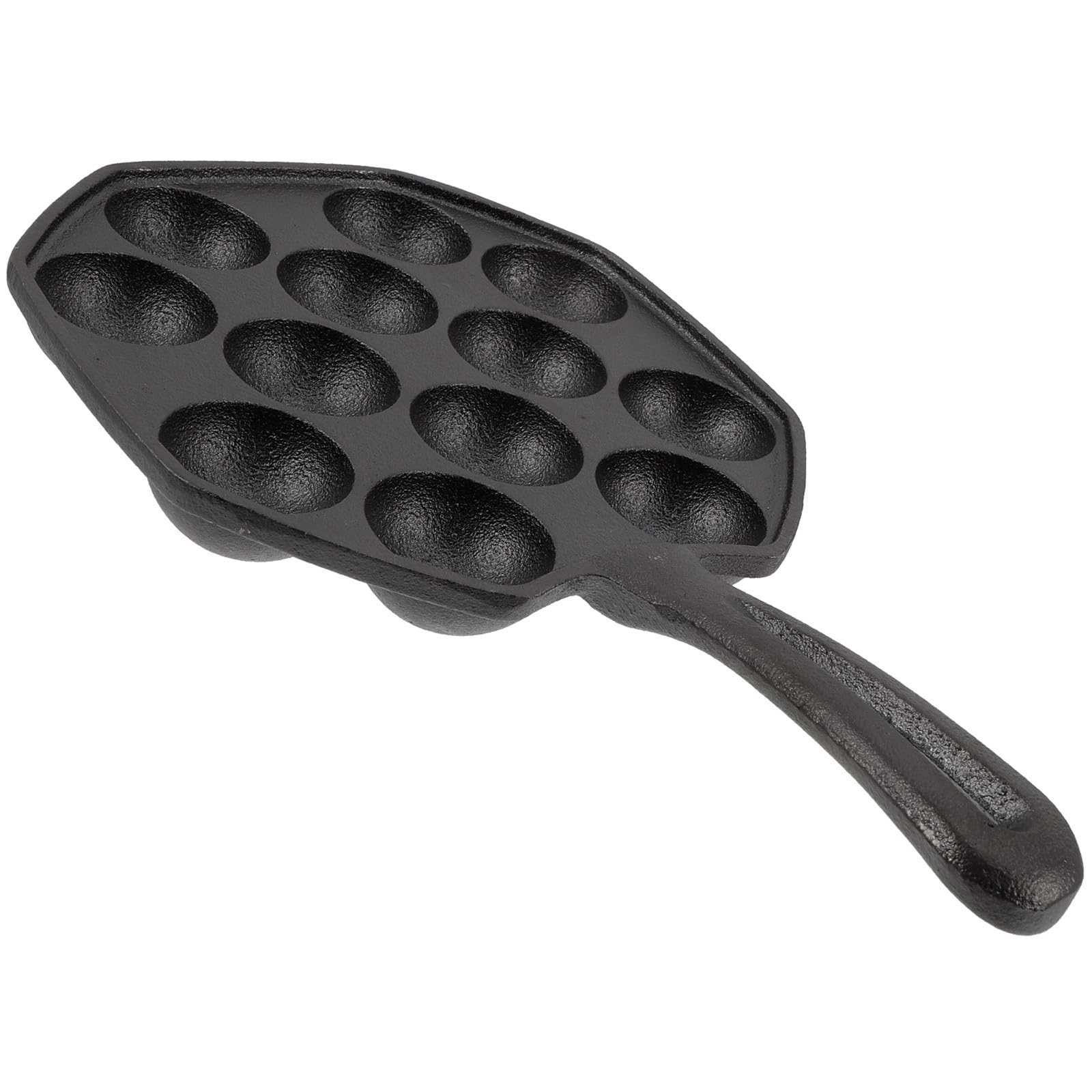 Gusseiserne Schneckenbackform 12 Fach mit Handschuh Öl Pinsel Stahlgabeln Mehrfach Schneckenschale für Ofen Servieren Langlebig und Gleichmäßig Erhitzend Küchenhelfer für