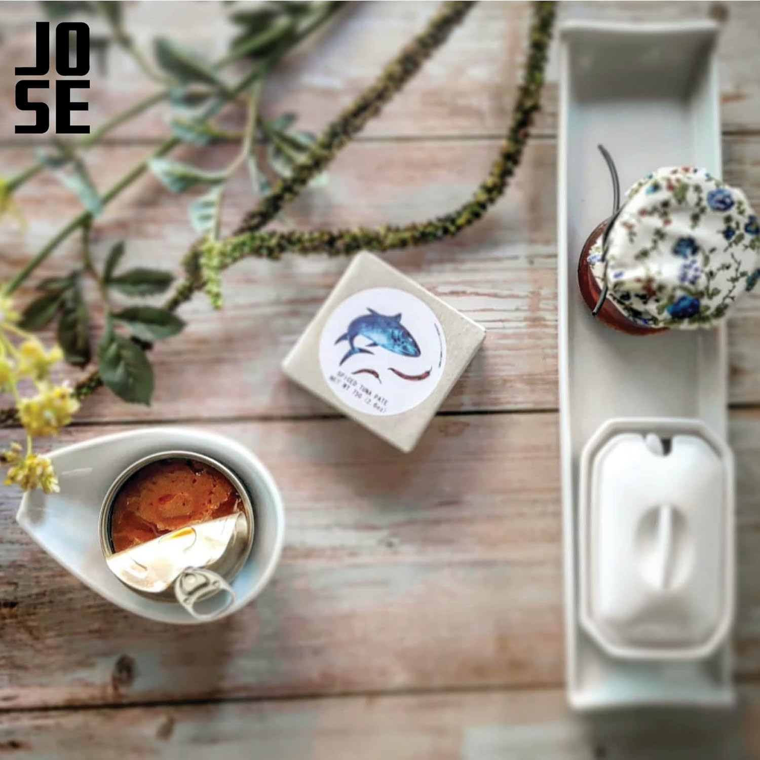 Canned Spiced Tuna Paté by Jose Gourmet, Wild Caught Portuguese Tuna, Tinned Fish Paté, High Protein Sustainable Seafood, Omega 3, Fair Trade, 75g Can